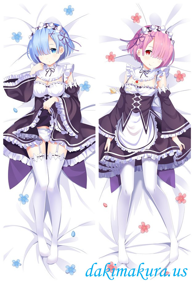 Ram and Rem - Re Zero Anime body dakimakura japenese love pillow cover